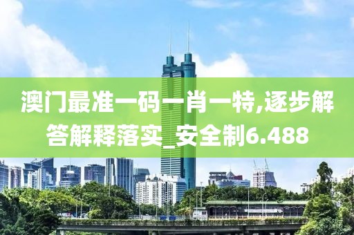 澳門最準(zhǔn)一碼一肖一特,逐步解答解釋落實(shí)_安全制6.488