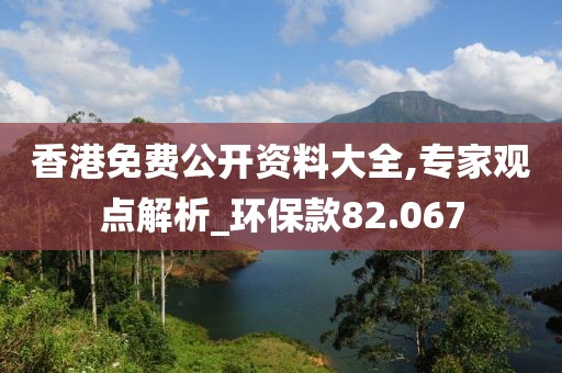 香港免費公開資料大全,專家觀點解析_環(huán)保款82.067