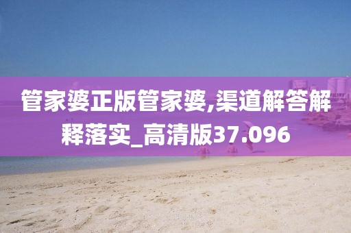 管家婆正版管家婆,渠道解答解釋落實(shí)_高清版37.096