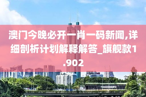 澳門今晚必開一肖一碼新聞,詳細剖析計劃解釋解答_旗艦款1.902
