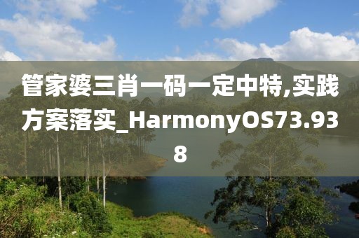 管家婆三肖一碼一定中特,實(shí)踐方案落實(shí)_HarmonyOS73.938