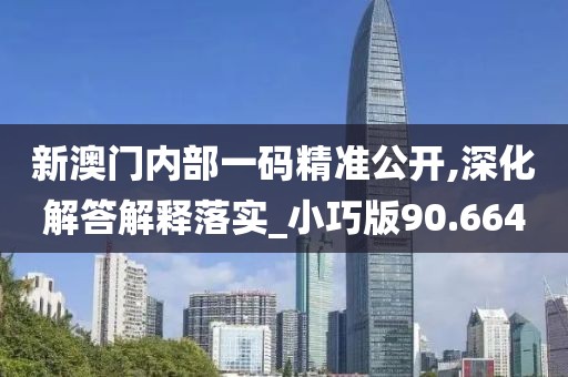 新澳門內(nèi)部一碼精準(zhǔn)公開,深化解答解釋落實_小巧版90.664