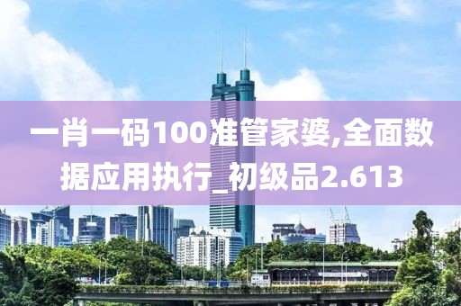 一肖一碼100準(zhǔn)管家婆,全面數(shù)據(jù)應(yīng)用執(zhí)行_初級品2.613