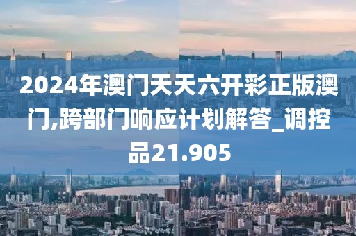 2024年澳門天天六開彩正版澳門,跨部門響應計劃解答_調控品21.905