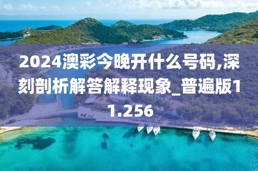 2024澳彩今晚開(kāi)什么號(hào)碼,深刻剖析解答解釋現(xiàn)象_普遍版11.256