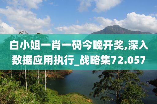 白小姐一肖一碼今晚開(kāi)獎(jiǎng),深入數(shù)據(jù)應(yīng)用執(zhí)行_戰(zhàn)略集72.057