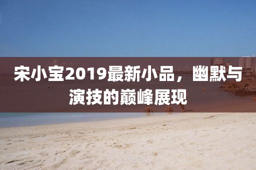 宋小寶2019最新小品，幽默與演技的巔峰展現(xiàn)