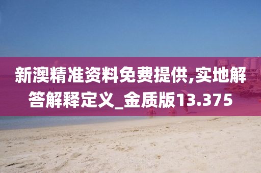 新澳精準(zhǔn)資料免費(fèi)提供,實(shí)地解答解釋定義_金質(zhì)版13.375