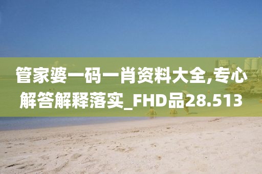 管家婆一碼一肖資料大全,專心解答解釋落實_FHD品28.513