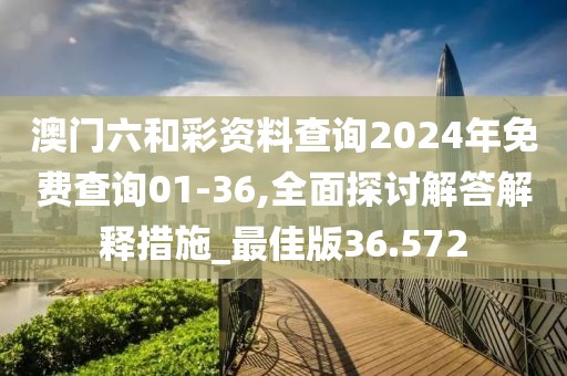 澳門六和彩資料查詢2024年免費(fèi)查詢01-36,全面探討解答解釋措施_最佳版36.572