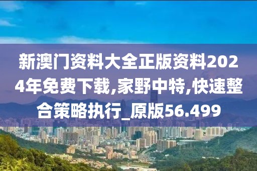 新澳門資料大全正版資料2024年免費(fèi)下載,家野中特,快速整合策略執(zhí)行_原版56.499