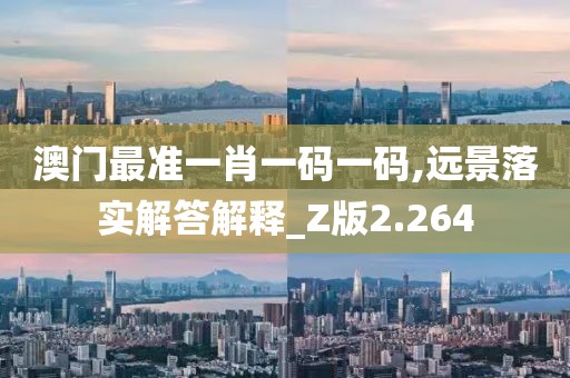 澳門最準(zhǔn)一肖一碼一碼,遠景落實解答解釋_Z版2.264