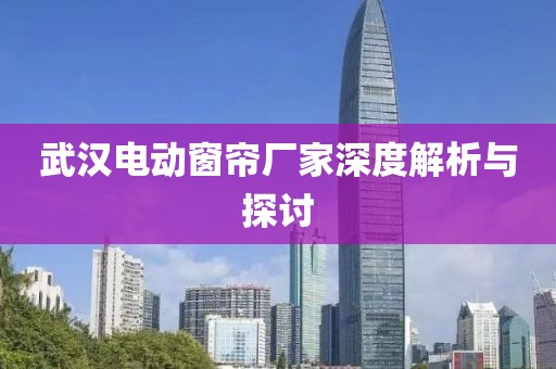 武漢電動窗簾廠家深度解析與探討