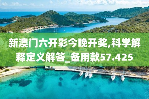 新澳門六開彩今晚開獎,科學解釋定義解答_備用款57.425