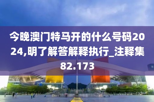 今晚澳門特馬開的什么號碼2024,明了解答解釋執(zhí)行_注釋集82.173