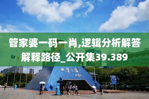 管家婆一碼一肖,邏輯分析解答解釋路徑_公開集39.389