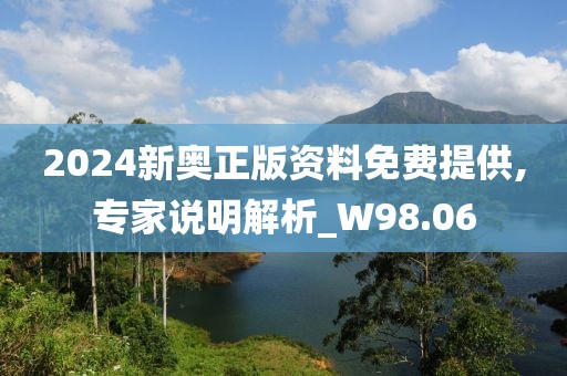 2024新奧正版資料免費(fèi)提供,專家說明解析_W98.06