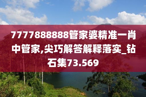 7777888888管家婆精準(zhǔn)一肖中管家,尖巧解答解釋落實(shí)_鉆石集73.569
