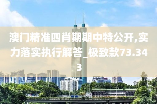 澳門(mén)精準(zhǔn)四肖期期中特公開(kāi),實(shí)力落實(shí)執(zhí)行解答_極致款73.343