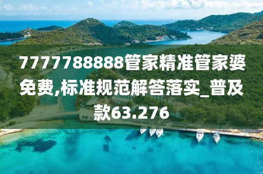 7777788888管家精準(zhǔn)管家婆免費(fèi),標(biāo)準(zhǔn)規(guī)范解答落實(shí)_普及款63.276