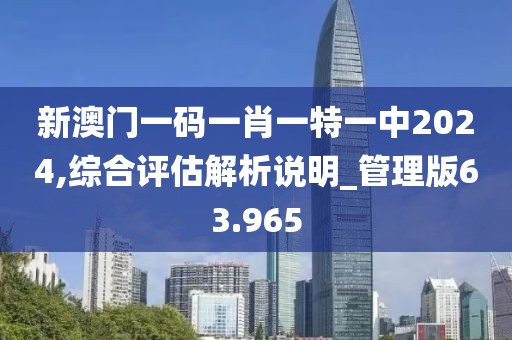 新澳門一碼一肖一特一中2024,綜合評估解析說明_管理版63.965