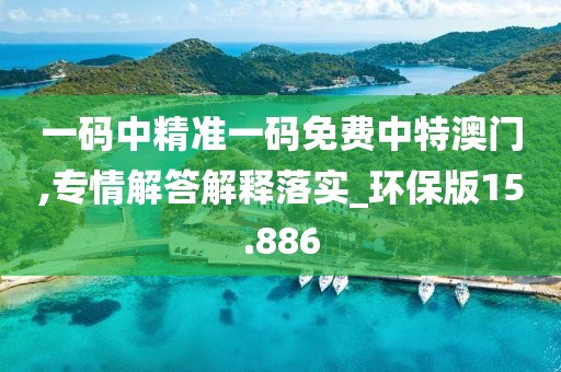 一碼中精準(zhǔn)一碼免費(fèi)中特澳門,專情解答解釋落實(shí)_環(huán)保版15.886