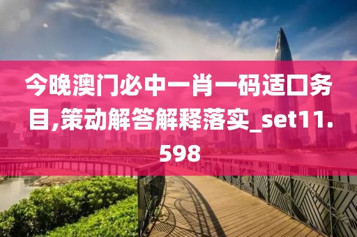 今晚澳門(mén)必中一肖一碼適囗務(wù)目,策動(dòng)解答解釋落實(shí)_set11.598