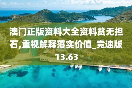 澳門正版資料大全資料貧無(wú)擔(dān)石,重視解釋落實(shí)價(jià)值_競(jìng)速版13.63