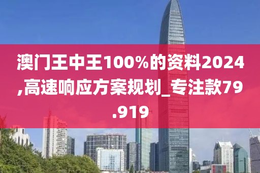 澳門王中王100%的資料2024,高速響應(yīng)方案規(guī)劃_專注款79.919