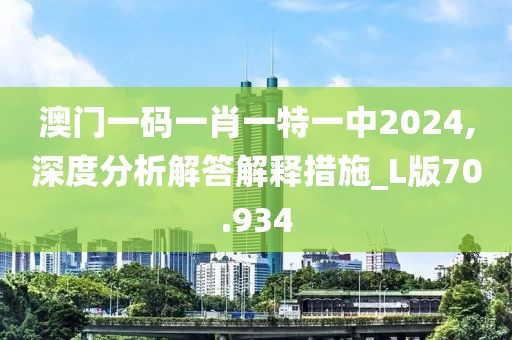 澳門一碼一肖一特一中2024,深度分析解答解釋措施_L版70.934