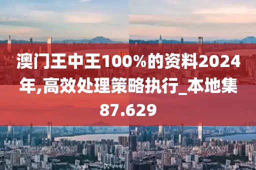 澳門(mén)王中王100%的資料2024年,高效處理策略執(zhí)行_本地集87.629