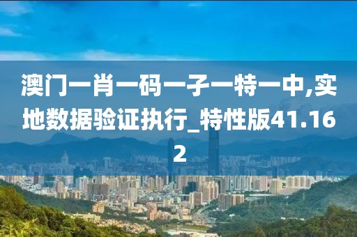 澳門(mén)一肖一碼一孑一特一中,實(shí)地?cái)?shù)據(jù)驗(yàn)證執(zhí)行_特性版41.162