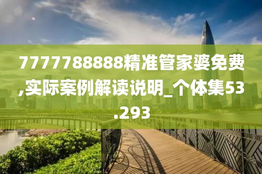7777788888精準(zhǔn)管家婆免費(fèi),實(shí)際案例解讀說(shuō)明_個(gè)體集53.293