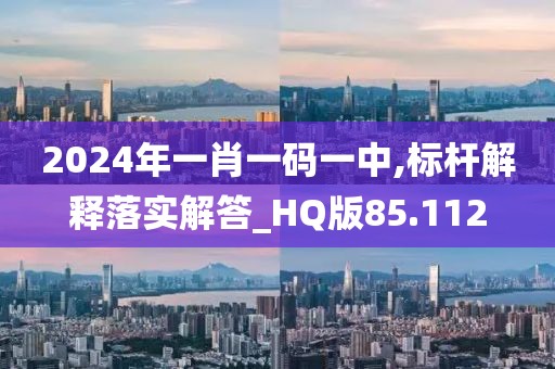 2024年一肖一碼一中,標桿解釋落實解答_HQ版85.112