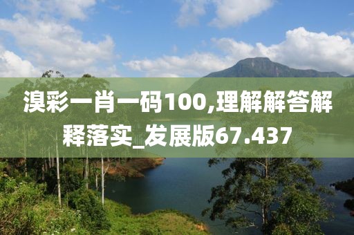 溴彩一肖一碼100,理解解答解釋落實_發(fā)展版67.437