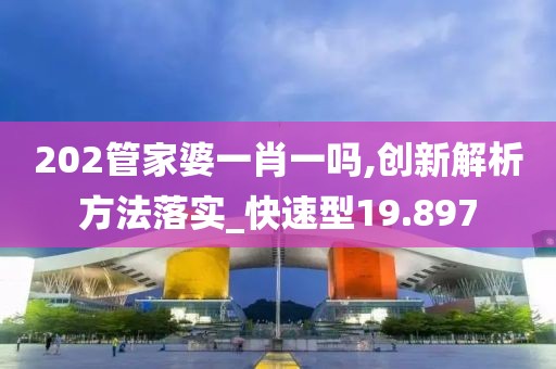 202管家婆一肖一嗎,創(chuàng)新解析方法落實(shí)_快速型19.897
