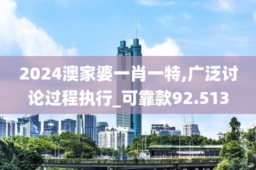 2024澳家婆一肖一特,廣泛討論過程執(zhí)行_可靠款92.513