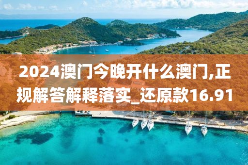 2024澳門今晚開什么澳門,正規(guī)解答解釋落實(shí)_還原款16.91
